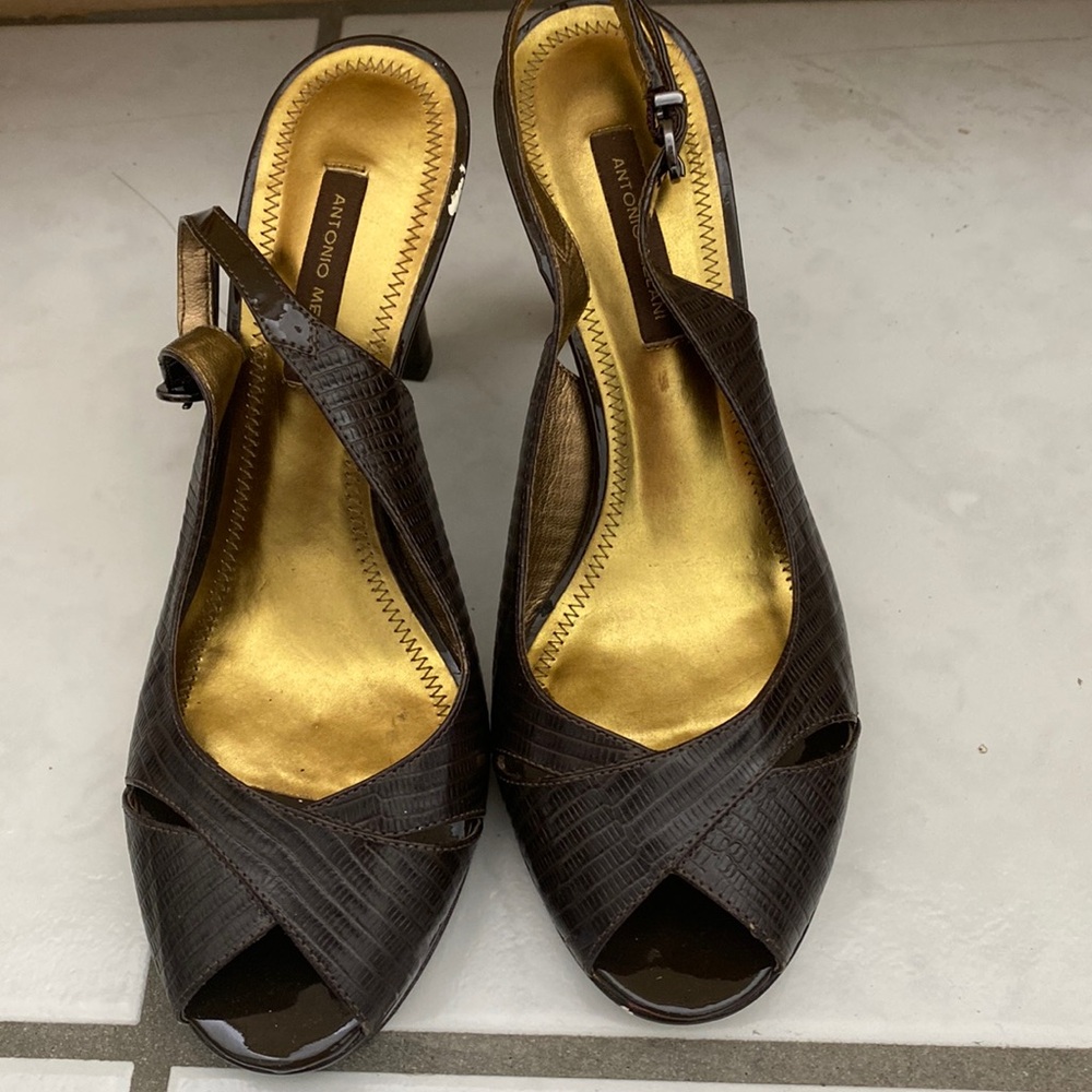 Antonio Melani Brown Heels
